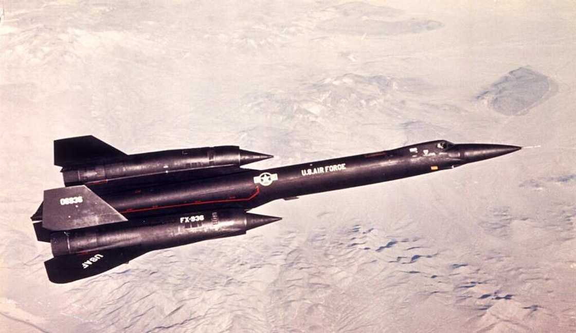 Lockheed YF-12A Military Jet Aircraft plane in the sky