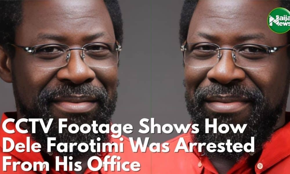 CCTV Footage Shows How Police Arrested Dele Farotimi At His Office