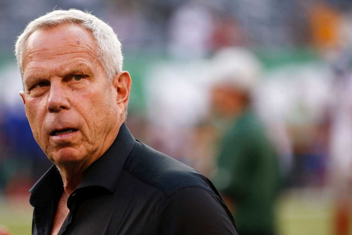 Steve Tisch looks on during a game at MetLife Stadium