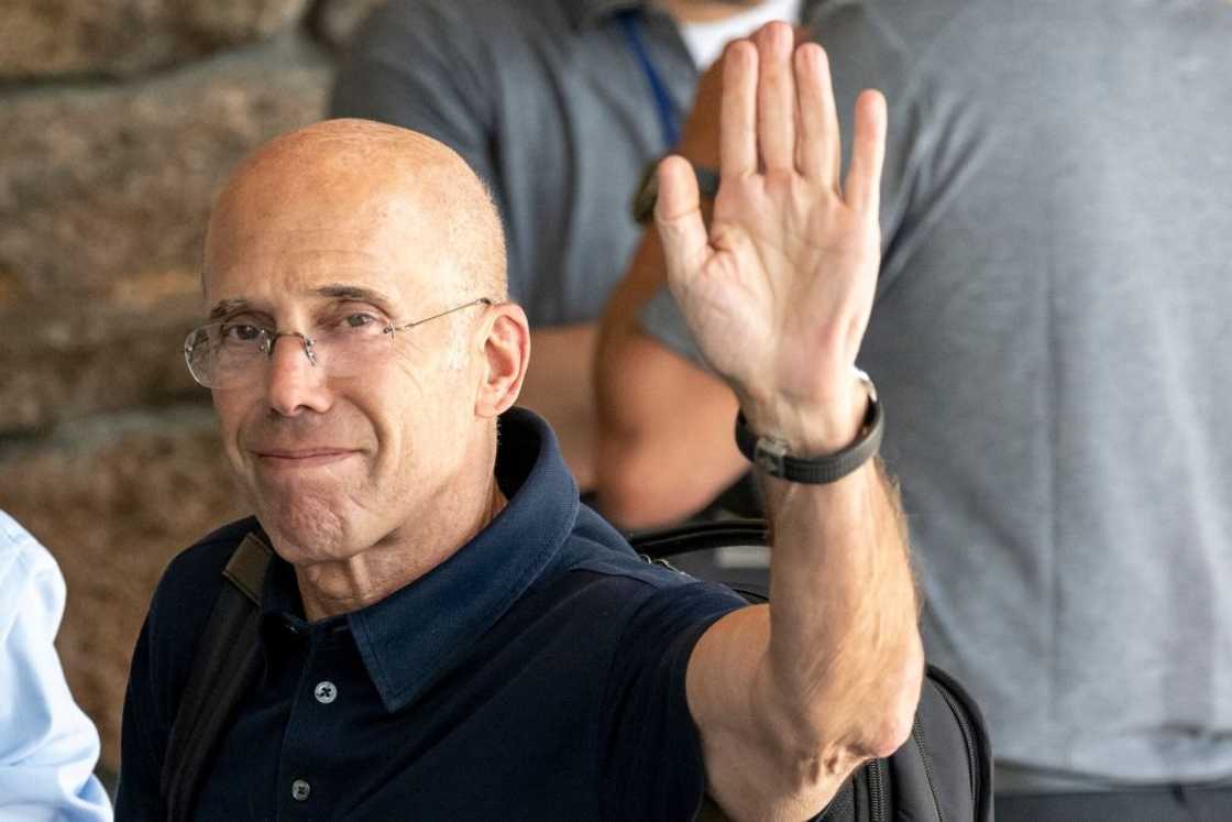 Jeffrey Katzenberg attends at technology conference in Sun Valley, Idaho