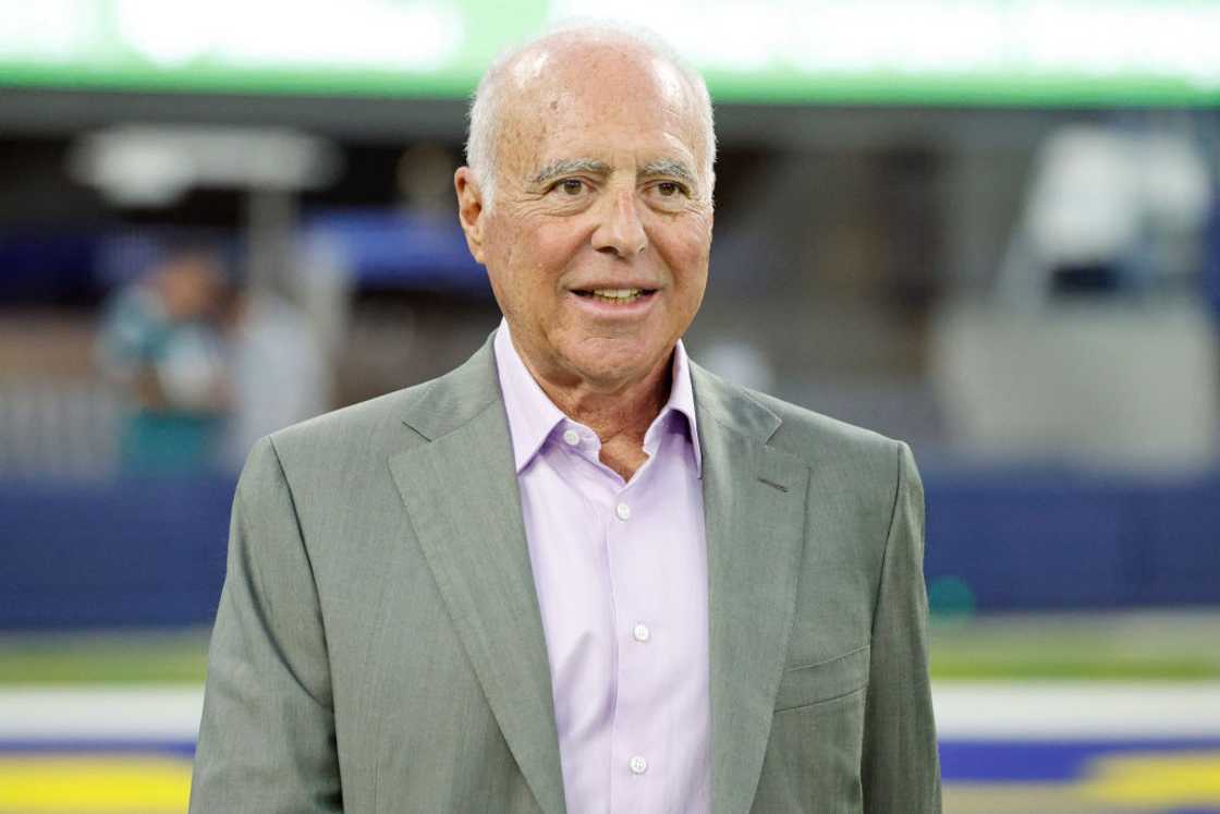 Jeffrey Lurie attends a NFL game in Inglewood, California