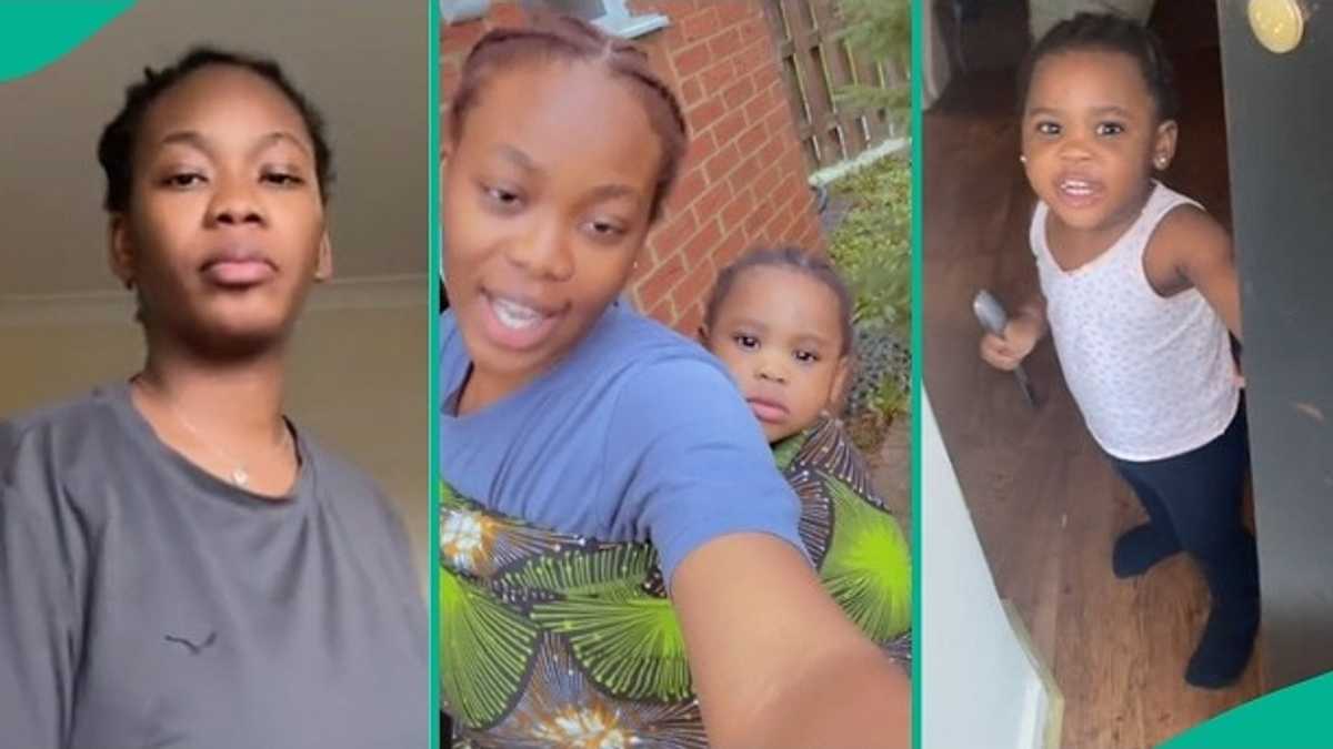 After Babysitting Sister's Child, Lady Gets Chased Out by Little Girl in Funny Video, People React