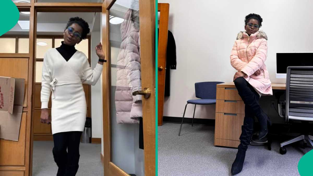 Lady Who Moved to US More Than 2 Years Ago Celebrates after Buying Her First Brand-New Winter Jacket