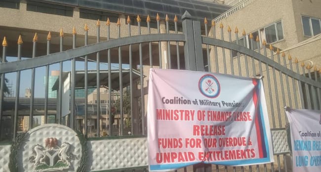 Ex-Soldiers Disrupt Activities At Finance Ministry Over Unpaid Entitlements