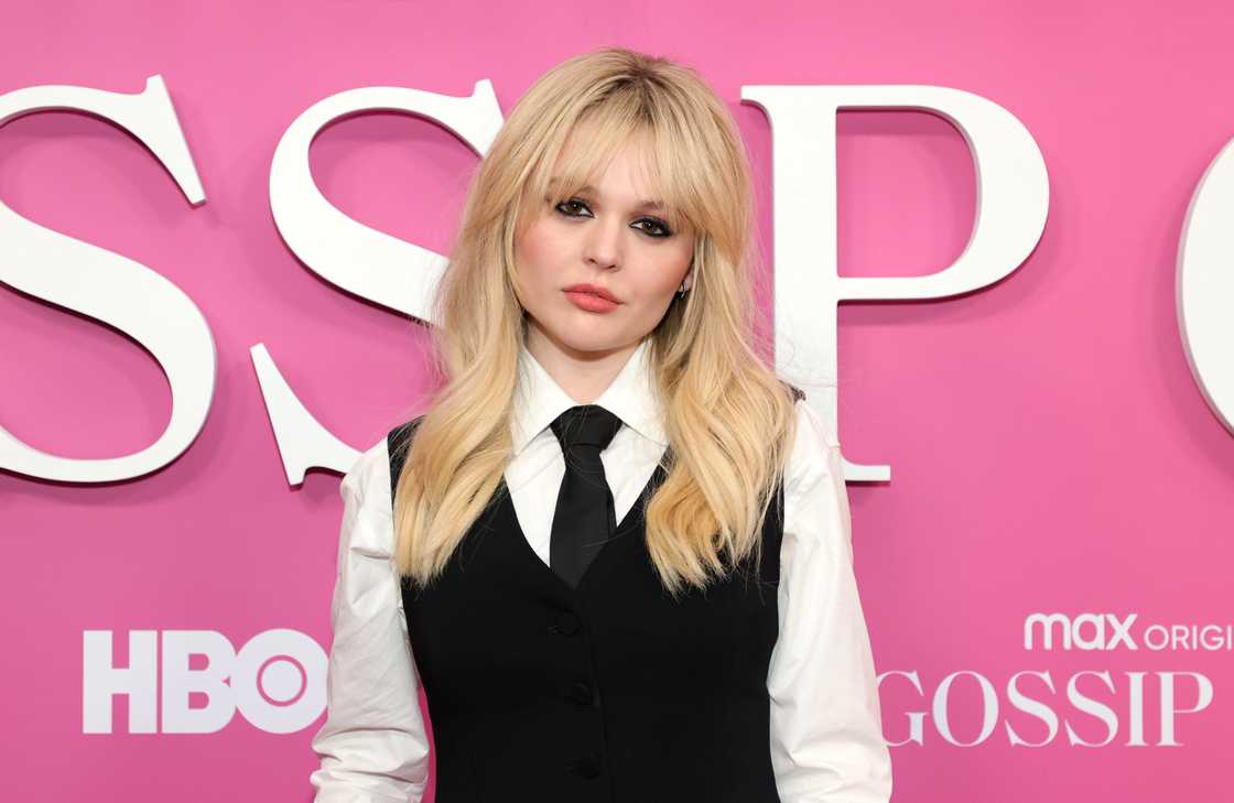 Emily Alyn Lind attends the "Gossip Girl" New York Premiere at Spring Studios in New York City