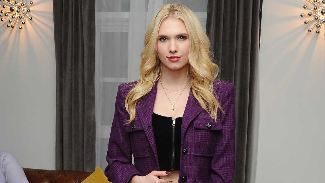 Claudia Lee attends Wolk Morais Collection 6 Fashion Show at The Hollywood Roosevelt Hotel in Los Angeles