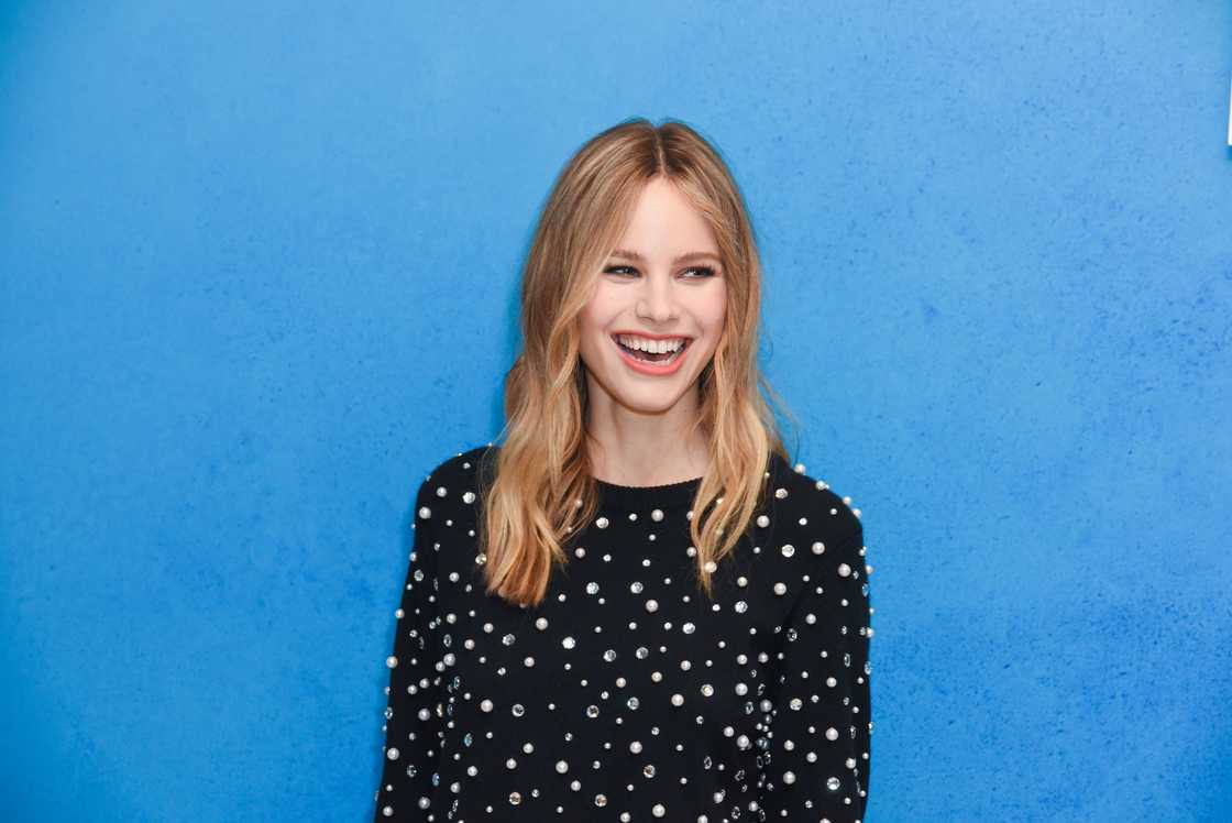 Halston Sage attends Michael Kors Collection Spring 2019 Runway Show at Pier 17 in New York City