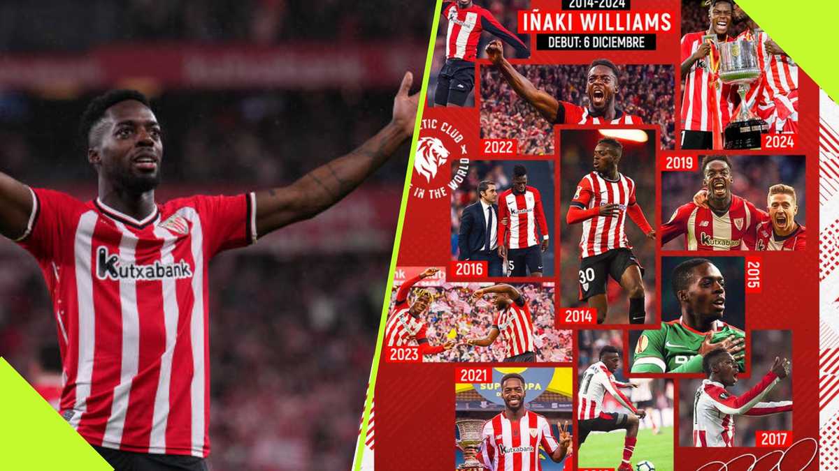 Inaki Williams Honoured by Athletic Bilbao on 10-Year Senior Career Milestone