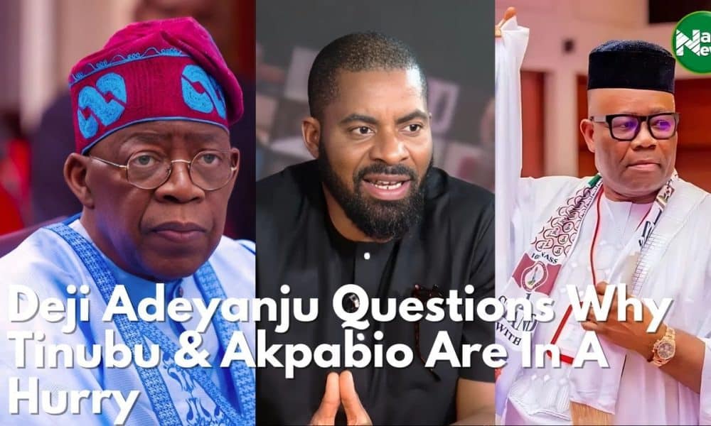 Tax Reform Bills: Why Are Tinubu And Akpabio In A Hurry – Deji Adeyanju