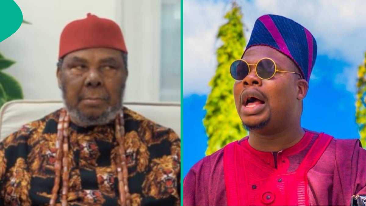 Pete Edochie Breaks the Net With Rare Appearance on Mr Macaroni’s Skit, Drops Legendary Proverbs