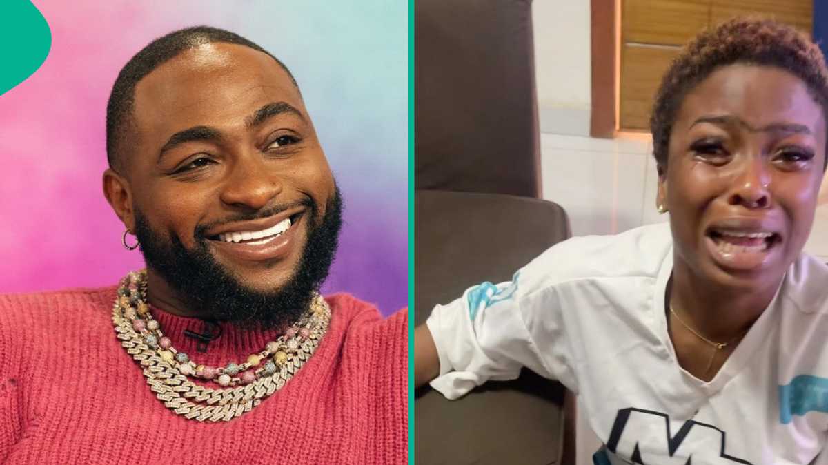 Davido: Nigerian Lady Breaks Down, Cries Uncontrollably After OBO Followed Her on Instagram