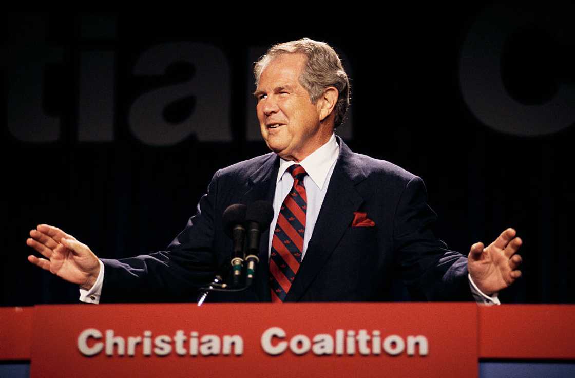 Reverend Pat Robertson speaking