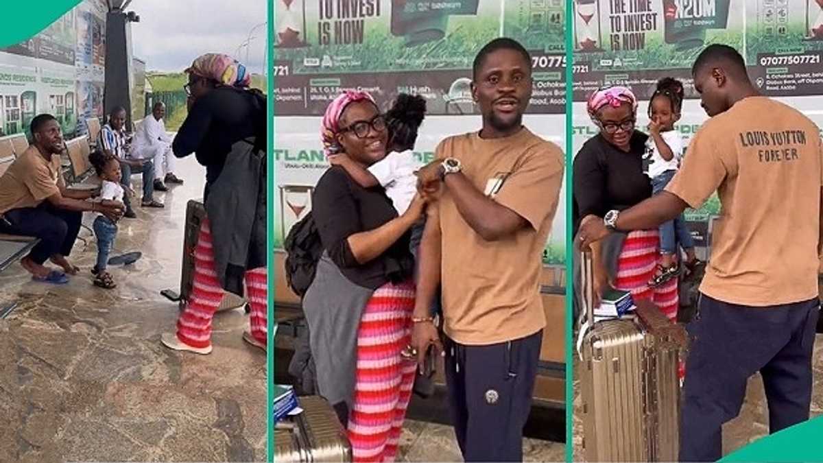 Man Finally Sees Baby Sister Who Has Been Away from Nigeria for Over 8 Years, His Reaction Trends