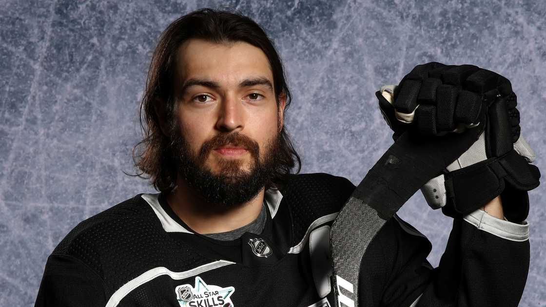 Drew Doughty of the Los Angeles Kings poses for a portrait