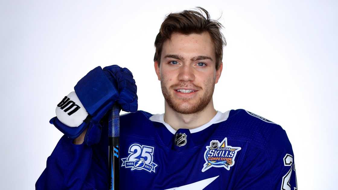 Brayden Point of the Tampa Bay Lightning poses for a portrait