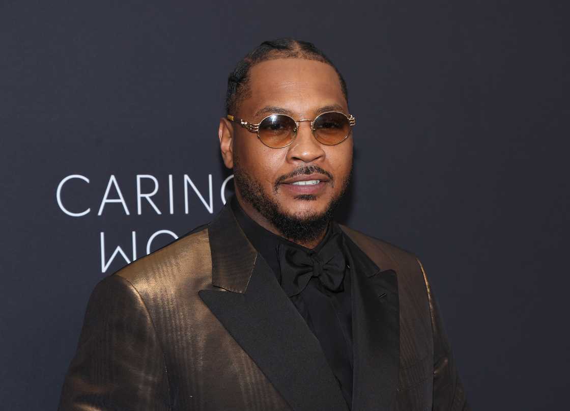 Carmelo Anthony attends the Kering for Women dinner at The Pool in New York City