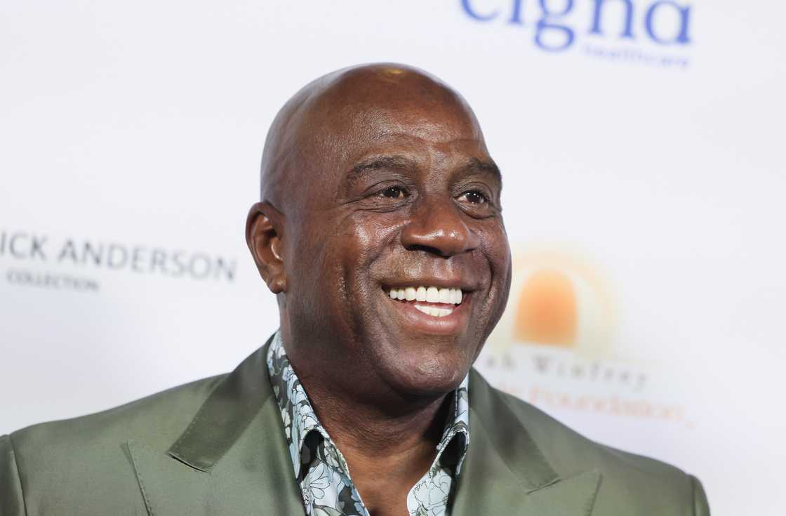 Magic Johnson attends the HollyRod Foundation DesignCare Gala at Rolling Greens in Los Angeles