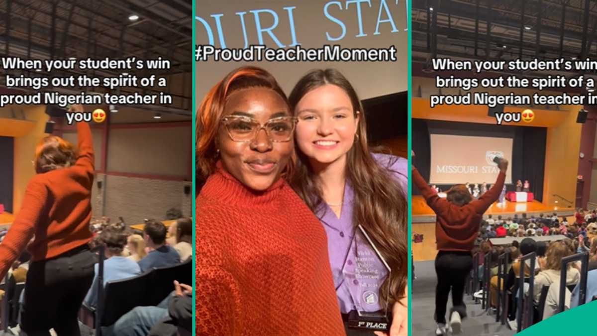 Nigerian Lady Who Works as Teacher in America Celebrates as Her Student Wins Competition