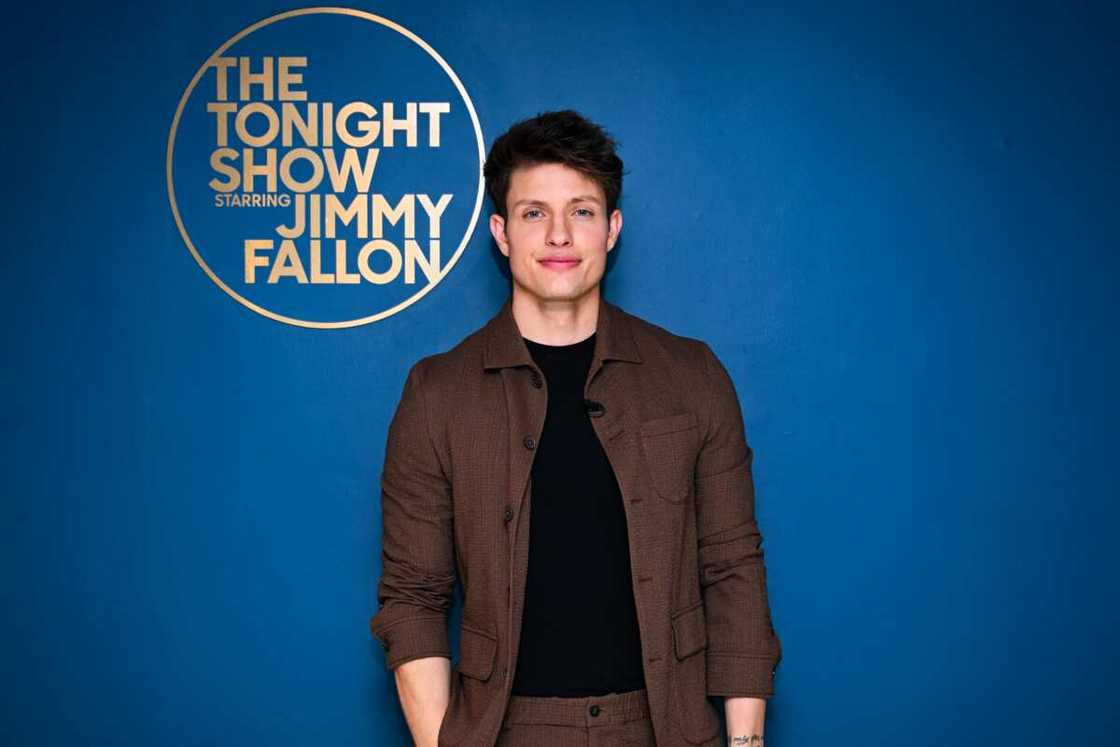 Comedian Matt Rife poses backstage before appearing on The Jimmy Fallon Show.