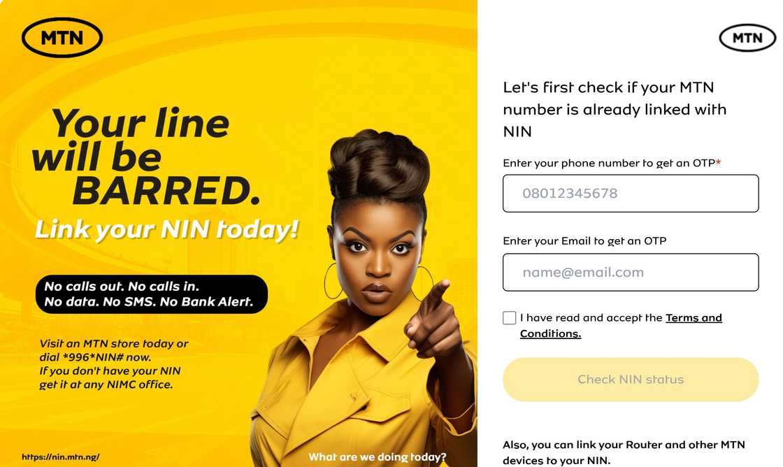 Linking MTN with NIMC