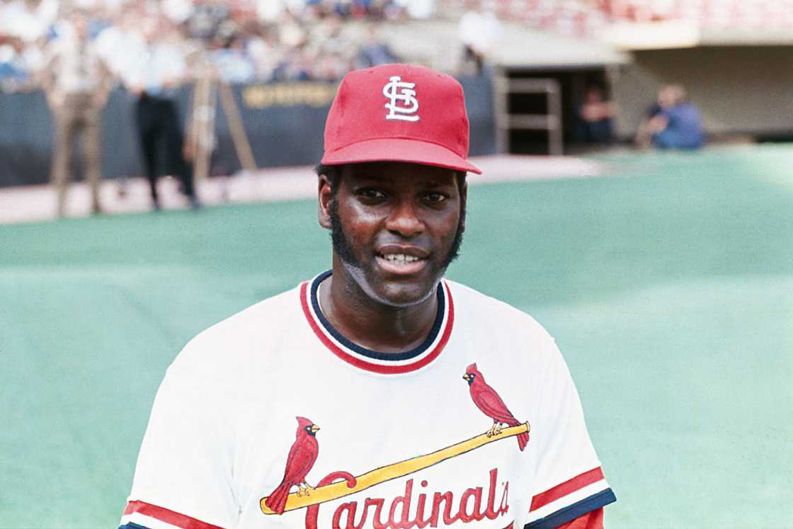 A photo of pitcher Bob Gibson wearing St. Louis Cardinal's uniform