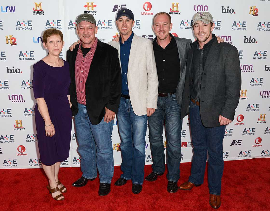 Chase Landry and his parents and siblings in New York City.