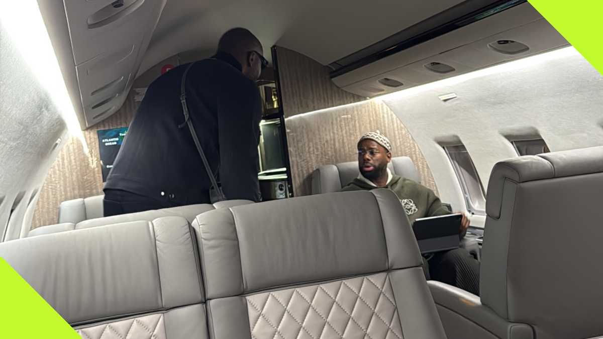 CAF Player of the Year Award Nominee Spotted Inside Private Jet Ahead of Ceremony