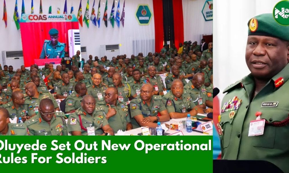 Chief Of Army Staff Set Out New Operational Rules For Soldiers