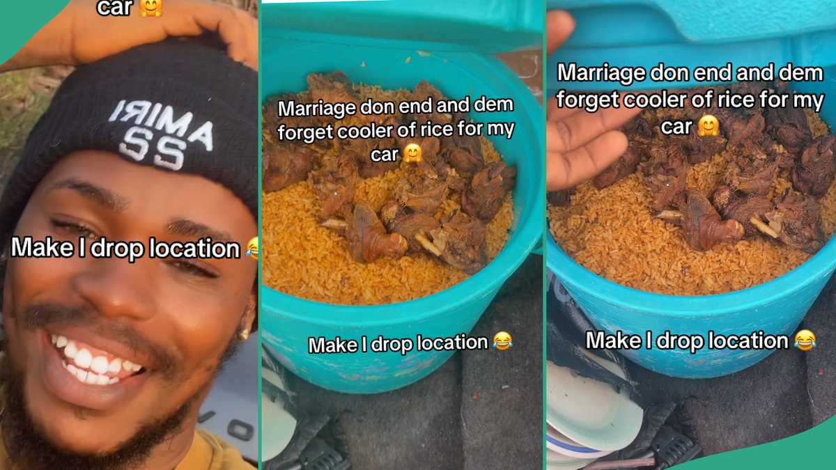 Man Overjoyed After Discovering Cooler of Forgotten Leftover Rice in His Car After Wedding