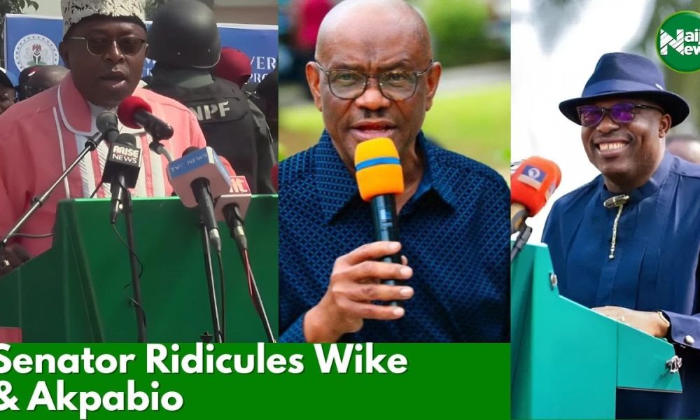 Senator Ridicules Wike & Akpabio, Says Fubara Does Not Make Noise