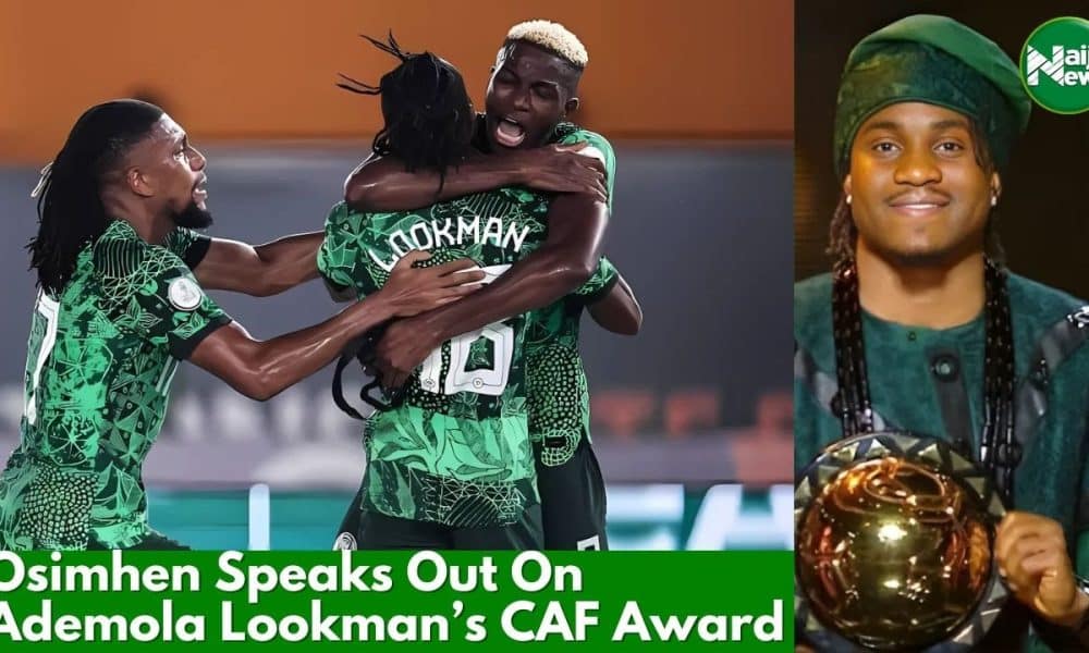 Osimhen Ends Rumours Of Bad Blood With CAF POTY Winner Ademola Lookman