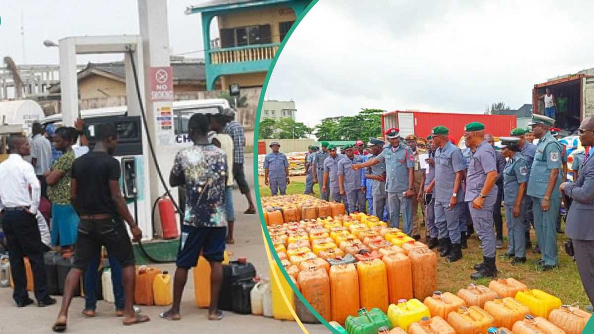 Nigeria Customs Sells Petrol From Seized Tanker to Nigerians at N630/litre, Gives Location