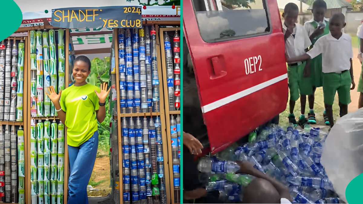 Nigerian Youths and Students Construct Restroom for Secondary School using 5,000 Plastic Bottles