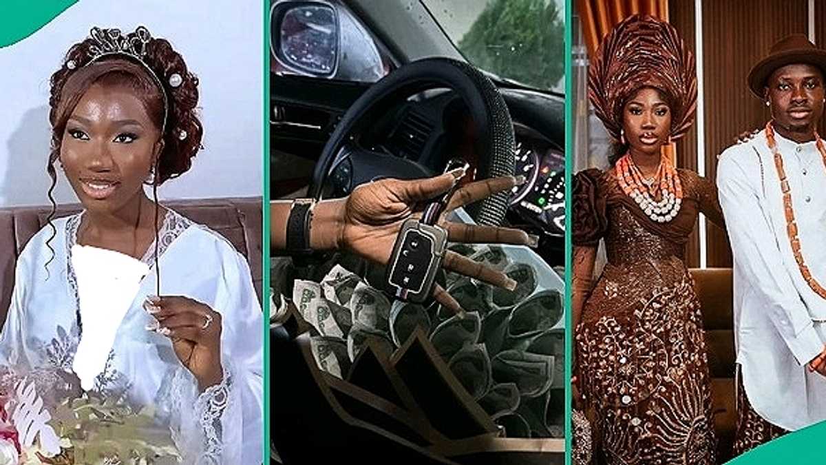 Few Months after Meeting Fine Lady, Man Buys Lexus350 for Her, Organises Grand Wedding in Video