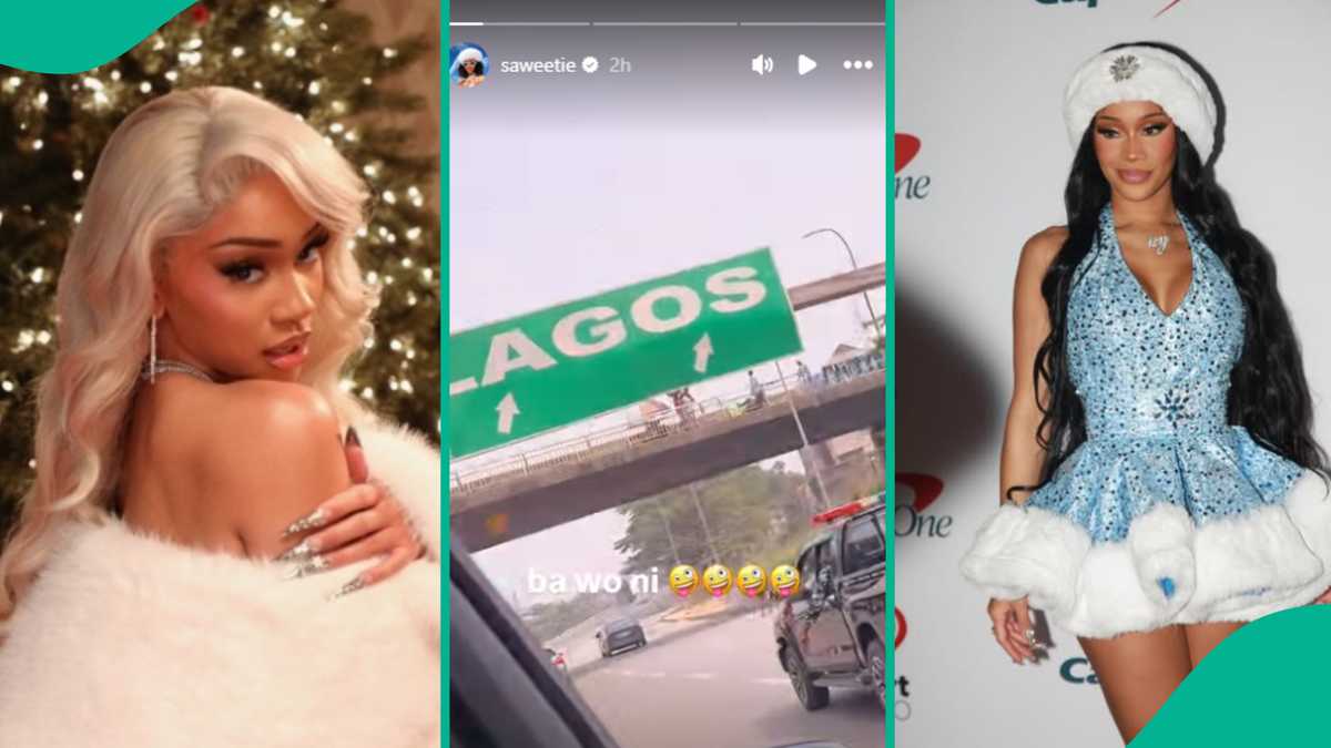 US Rapper Saweetie Lands in Nigeria for Detty December, Videos Trend: “What Is Happening in Lagos?”