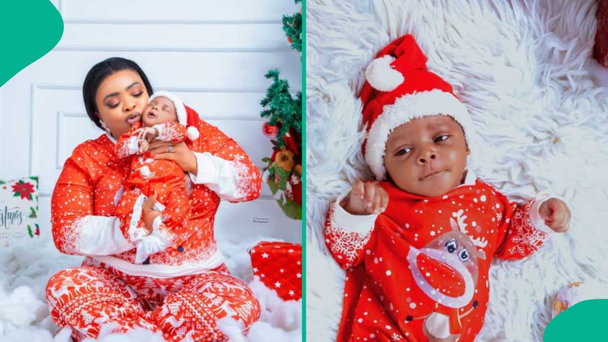 Dayo Amusa Marks 1st Christmas as a Mum, Shares Adorable Photos With Son: “You’re My Best Gift”