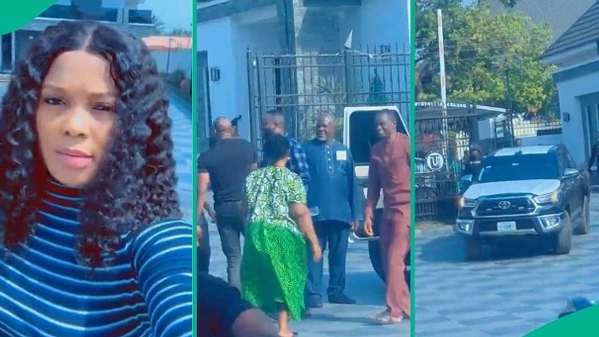 Nigerian Woman Who Married Rich Husband Screams as He Returns in Expensive Convoy, Video Trends