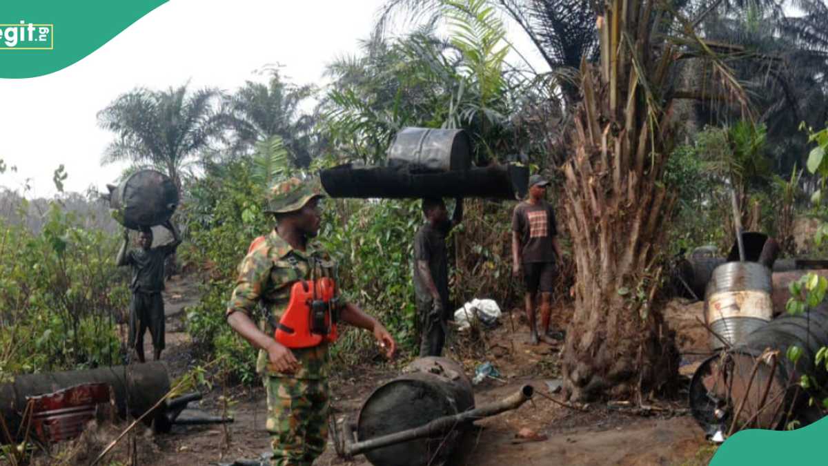 Army Seizes 90,000 Litres of Stolen Oil, Dismantles 20 Illegal Refining Sites in Niger Delta