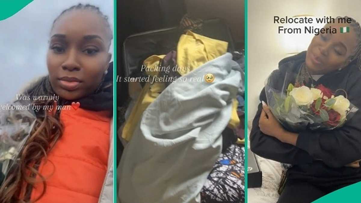 Lady Leaves Nigeria, Relocates Abroad to Meet Love of Her Life, Video Makes Waves Online