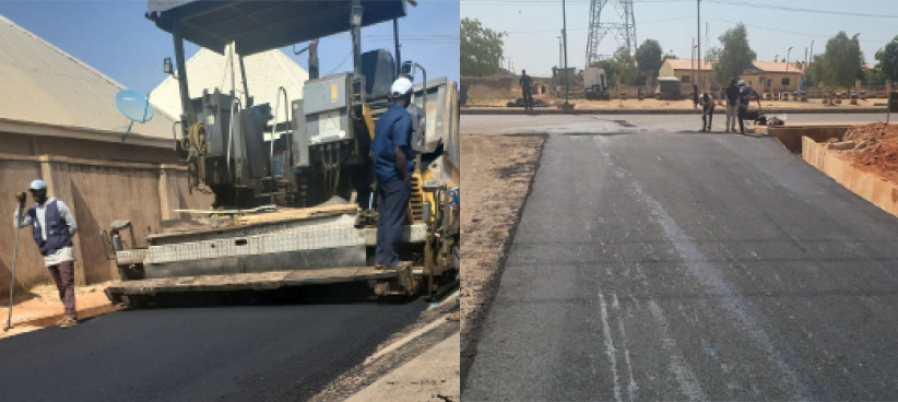 Asphalt Laying Continues On Tumfure Road Networks