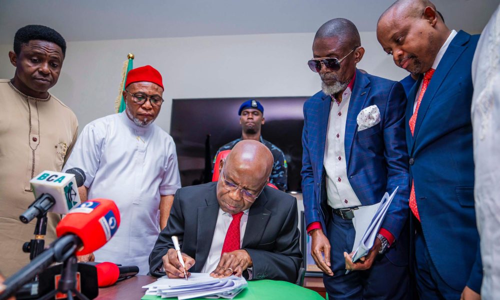 Gov Otti Signs 2025 Budget Into Law