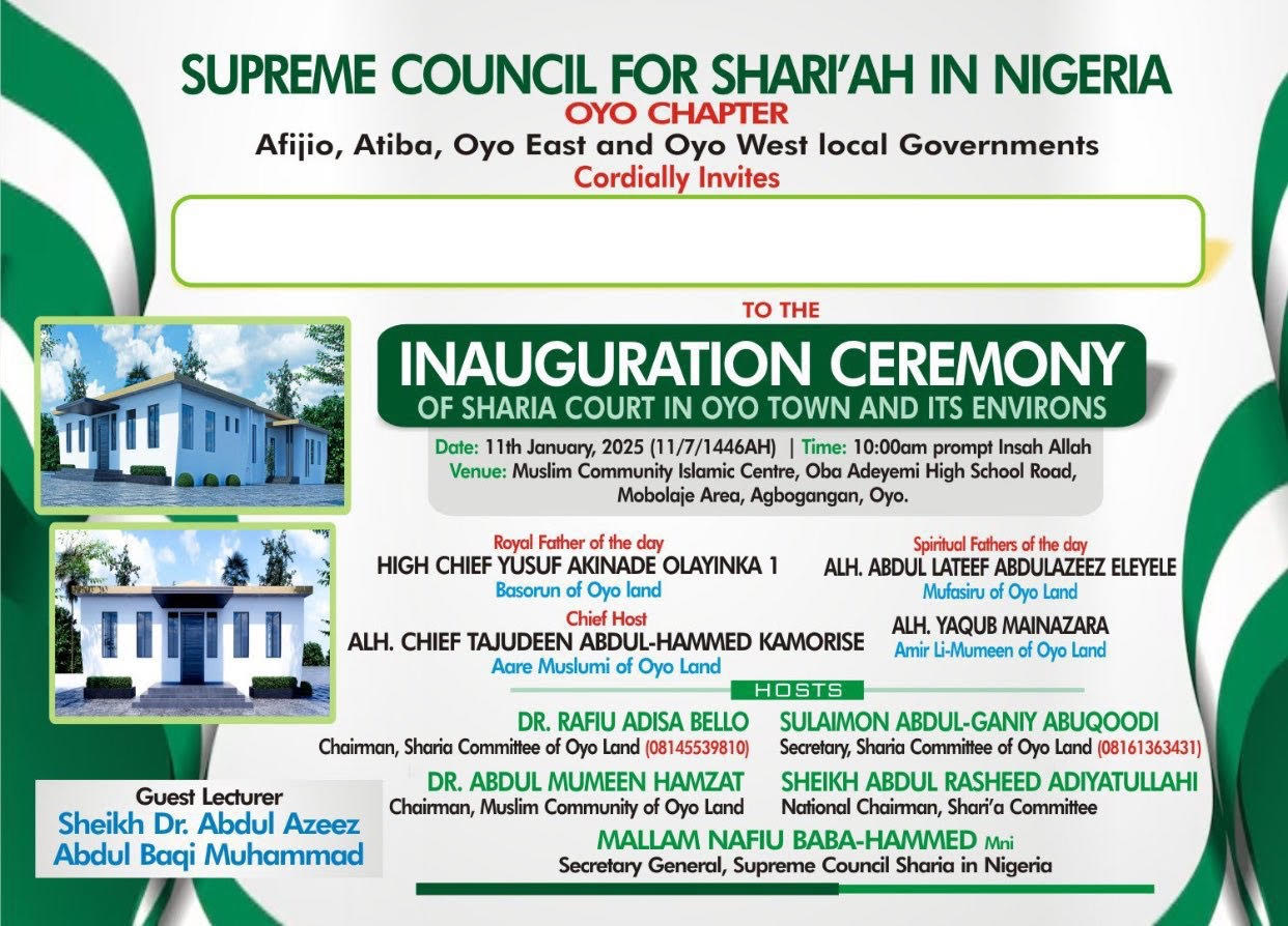 Islamic Group To Unveil Sharia Court In Oyo Amid Public Backlash