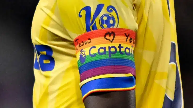 Marc Guehi Disobeys Premier League, Expresses Love For Jesus On Rainbow Armband Again