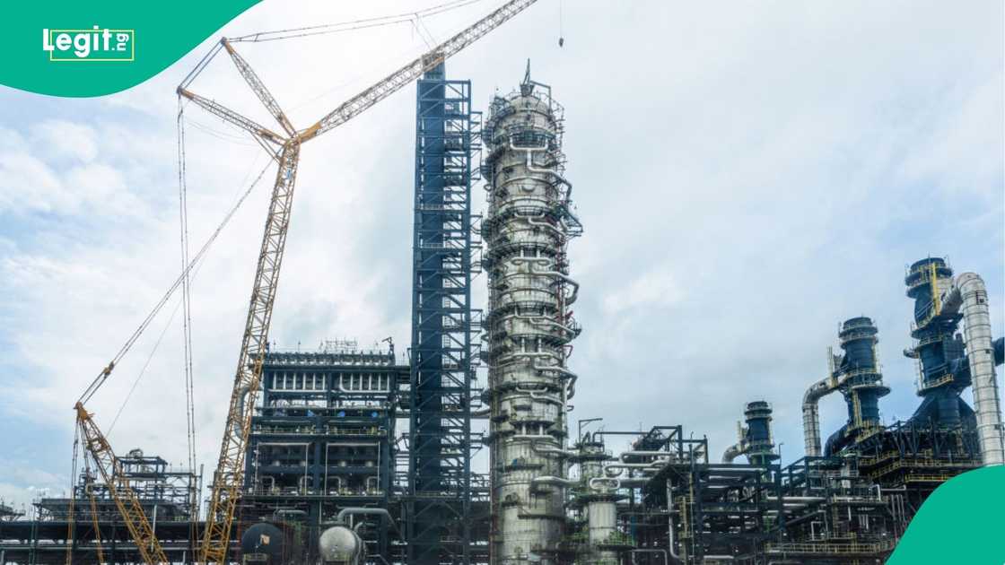 A view of the Dangote Petroleum Refinery