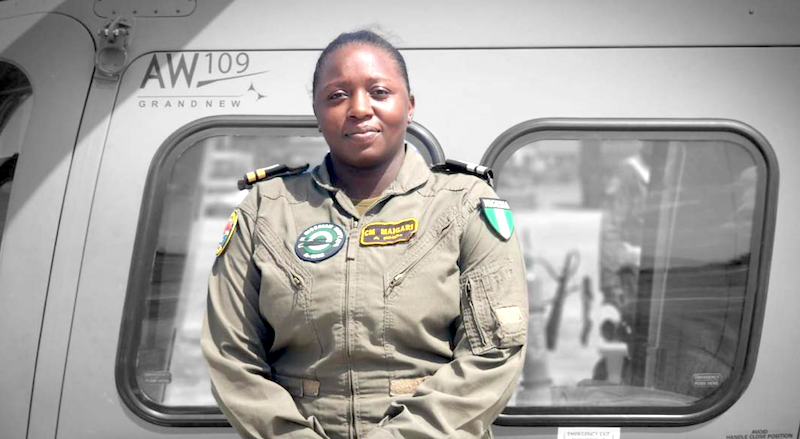 PHOTO: Nigeria gets first female navy aircraft pilot