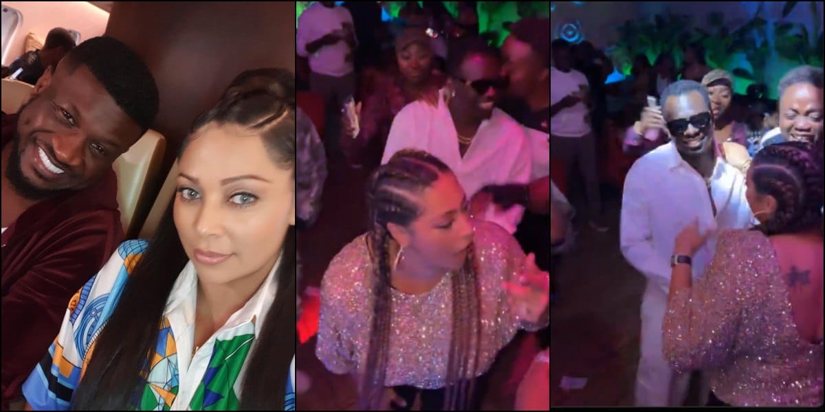 Peter Okoye reacts to video of wife, Lola dancing seductively with another man at Lagos night club