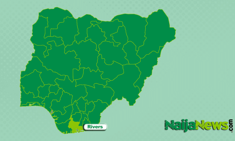 Map of Rivers State, Nigeria