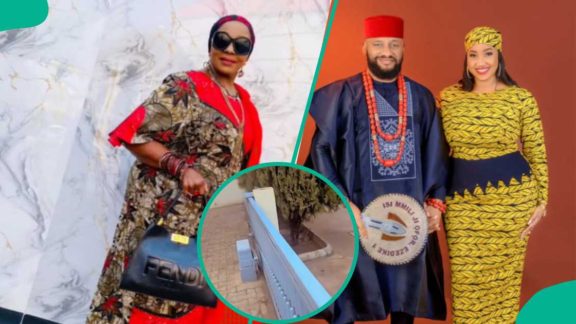 Rita Edochie reacts to video of Judy Austin opening house gate for Yul Edochie.