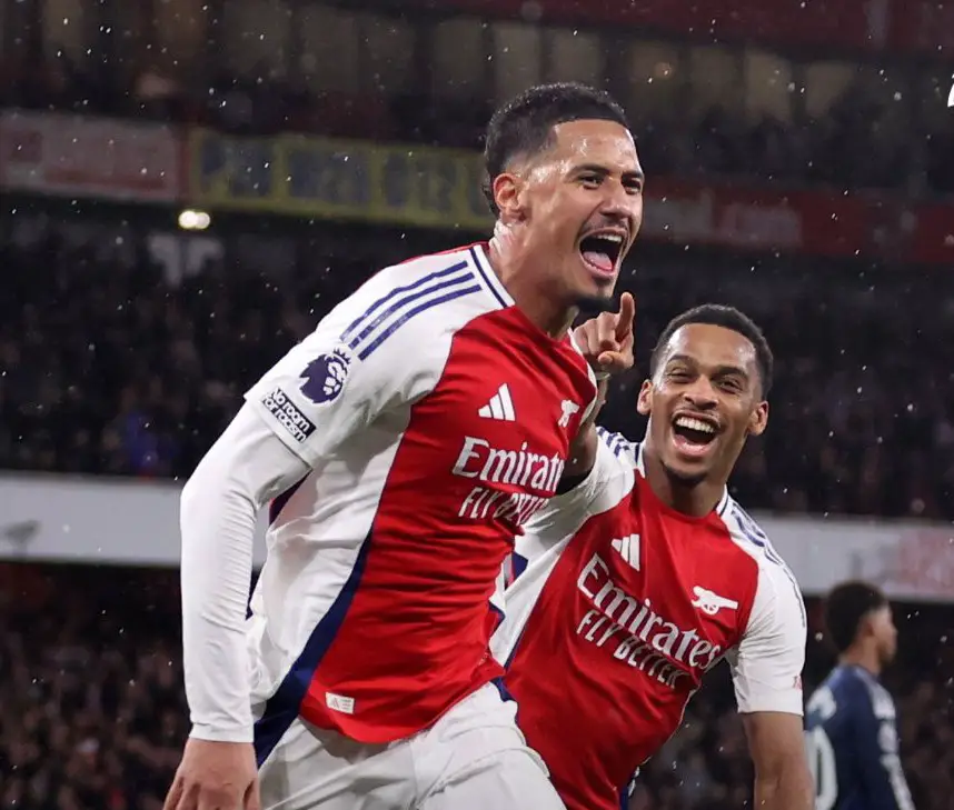 Timber, Saliba Score As Arsenal Extend Winning Streak Against Man United