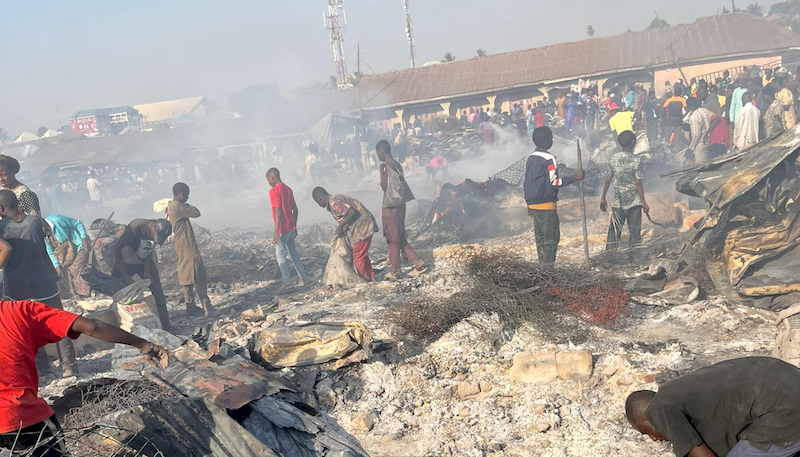 Traders count losses as fire ravages popular Nasarawa market